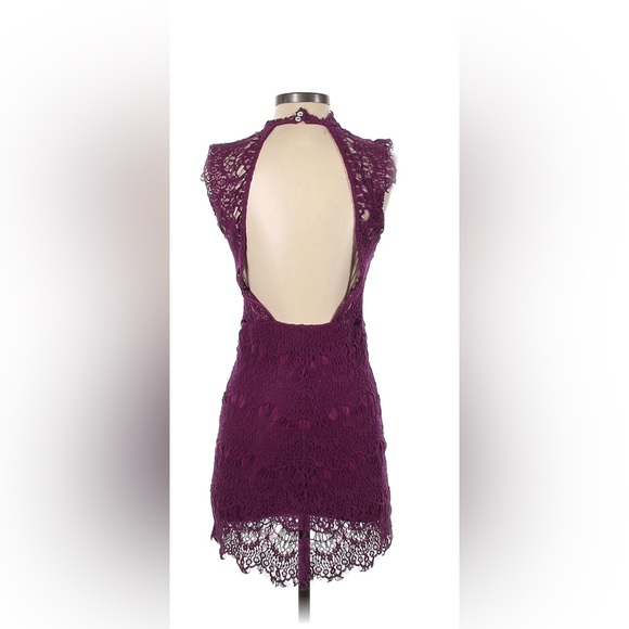 Free People Maroon Lace Dress - Picture 3 of 3